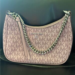 Michael Kors Pink Quilted Shoulder Bag with Chain Strap